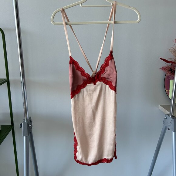 NWT Intimately Free People On The Rise Mini Slip In Rose Smoke Combo - Picture 6 of 10